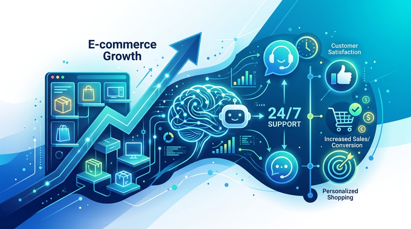 E-commerce Growth: How AI Assistants Drive Sales & 24/7 Customer Support
