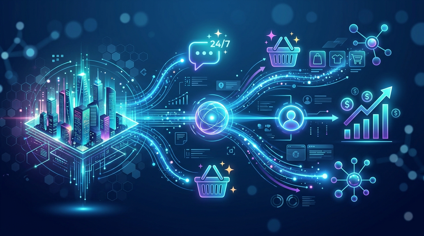 Transform Your E-commerce Site: AI for 24/7 Sales & Support